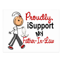 I Support My Father-In-Law SFT Bone / Lung Cancer Post Cards