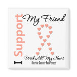 I Support My Friend - Uterine Cancer magnets