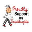 I Support My Granddaughter SFT (Bone / Lung Cancer t-shirts