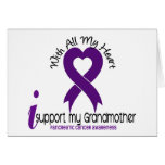 I Support My Grandmother Pancreatic Cancer Greeting Card