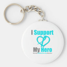 I Support My Hero Addiction Recovery Key Chains