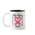I Support My Hero - Breast Cancer Awareness mugs