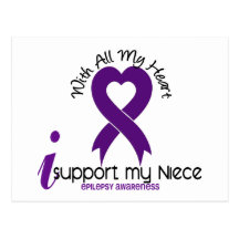 I Support My Niece Epilepsy Post Card