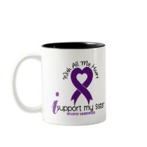 I Support My Sister Epilepsy Mugs