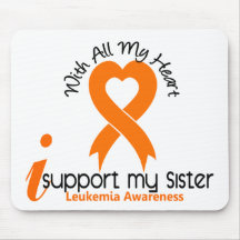I Support My Sister Leukaemia Mouse Pads