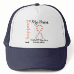 I Support My Sister - Uterine Cancer hats