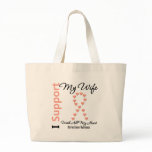 I Support My Wife - Uterine Cancer bags