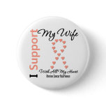 I Support My Wife - Uterine Cancer buttons