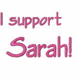 I Support Sarah! Embroidered Sherpa Lined Jacket
