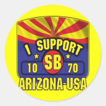 I Support SB1070 - Arizona USA Stickers