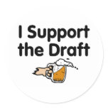 I Support The Draft Beer Sticker