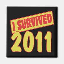 I SURVIVED 2011 REFRIGERATOR MAGNETS