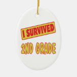 I SURVIVED 2ND GRADE ORNAMENTS