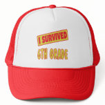 I SURVIVED 6TH GRADE MESH HATS