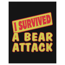 I SURVIVED A BEAR ATTACK PERSONALIZED FLYER