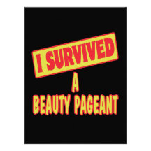 I SURVIVED A BEAUTY PAGEANT CUSTOM INVITATION