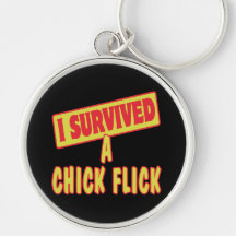 I SURVIVED A CHICK FLICK KEY CHAINS