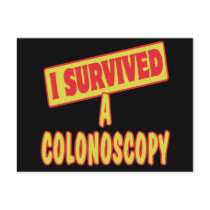 I SURVIVED A COLONOSCOPY POSTCARDS