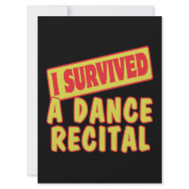 I SURVIVED A DANCE RECITAL CUSTOM ANNOUNCEMENT
