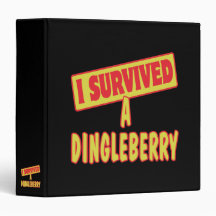 I SURVIVED A DINGLEBERRY 3 RING BINDERS