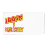 I SURVIVED A DINGLEBERRY CUSTOM SHIPPING LABEL