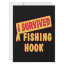 I SURVIVED A FISHING HOOK CUSTOM INVITE