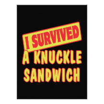 I SURVIVED A KNUCKLE SANDWICH CUSTOM INVITE