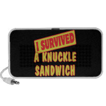 I SURVIVED A KNUCKLE SANDWICH PORTABLE SPEAKERS