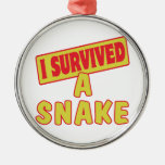 I SURVIVED A SNAKE CHRISTMAS ORNAMENT