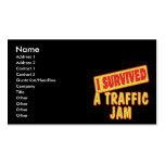 I SURVIVED A TRAFFIC JAM BUSINESS CARDS