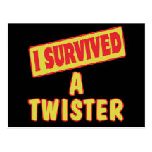 I SURVIVED A TWISTER POSTCARD