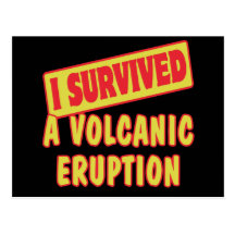 I SURVIVED A VOLCANIC ERUPTION POST CARDS