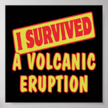 I SURVIVED A VOLCANIC ERUPTION POSTER