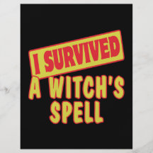 I SURVIVED A WITCHS SPELL FLYER DESIGN