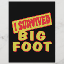 I SURVIVED BIG FOOT FULL COLOR FLYER