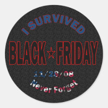 I Survived Black Friday Sticker