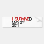 I Survived Bumper Sticker