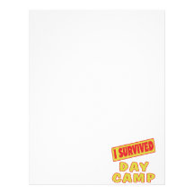 I SURVIVED DAY CAMP PERSONALIZED LETTERHEAD