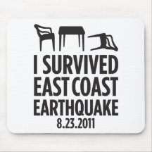 I Survived East Coast Earthquake Mousepad