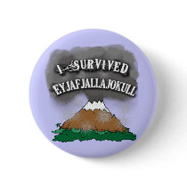 I Survived Eyjafjallajokull Tshirts, Mugs, Caps Pin