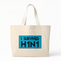 I Survived H1N1 Canvas Bags