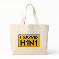 I Survived H1N1 Tote Bags