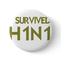I Survived H1N1 Pin