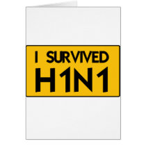 I Survived H1N1 Greeting Card