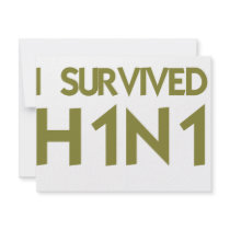 I Survived H1N1 Personalized Invitations