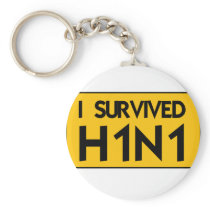 I Survived H1N1 Keychains