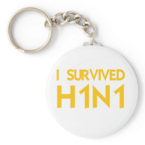 I Survived H1N1 Key Chain