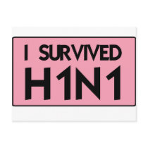 I Survived H1N1 Postcard