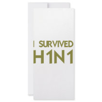 I Survived H1N1 Rack Cards