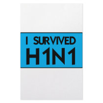 I Survived H1N1 Stationery